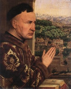 The Virgin Of The Chancellor Rolin (detail) — Jan Van Eyck