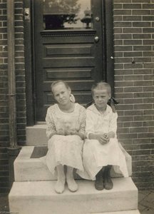 Two Girls On A Stoop, Kensington, Philadelphia — John Frank Keith