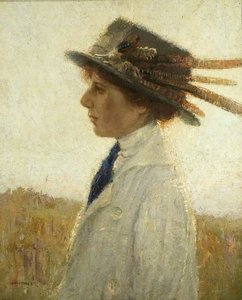 Lady In A Feathered Hat — Ernest Herbert Whydale