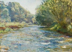 The Barle Near Brightworthy, Withypool, Exmoor — Sir Alfred James Munnings, British Regionalism