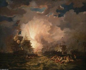 The Battle Of The Nile — Thomas George Webster
