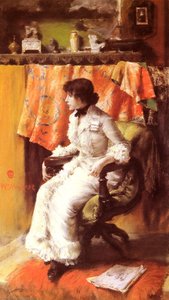 In The Studio (virginia Gerson) — William Merritt Chase, Impressionism