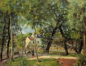 Landscape At Osny Near Watering — Camille Pissarro