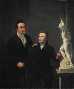Louis Royer, Sculptor, and Albertus Bernardus Roothaan, Stockbroker, Friend of the Arts, and Patron of the Sciences, Jan Willem Pieneman, 1825