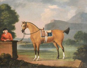 A Dun Horse, With Its Groom — Thomas Stringer