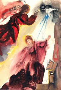 Mariae Annunciato (luke 1:26f) — Salvador Dalí