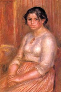 Gabrielle Seated — Pierre-auguste Renoir, Impressionism
