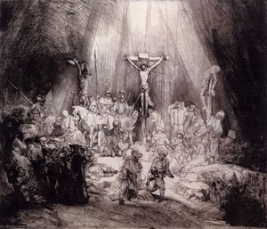 The Three Crosses (first State) — Rembrandt Van Rijn