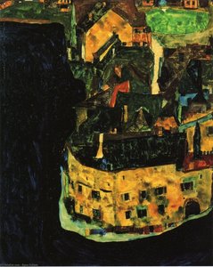 City On The Blue River — Egon Schiele