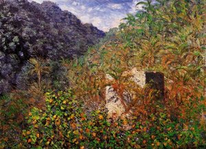 The Valley Of Sasso, Blue Effect — Claude Monet