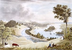 Richmond From The Hill Above The Waterworks — William James Bennett