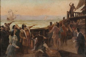 Discovery Of Brazil — Francisco Aurélio De Figueiredo E Mello, Academic Realism