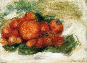 Still Life With Strawberries — Pierre-auguste Renoir, Impressionist Still Life