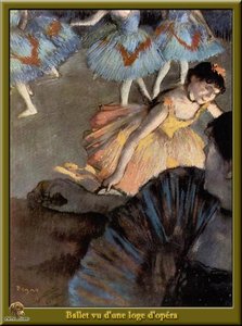 A Ballet Seen From The Opera Box — Edgar Degas, Impressionism