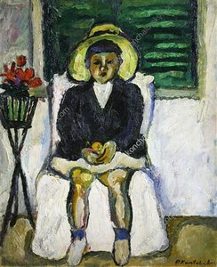 Natasha At The Window — Pyotr Konchalovsky