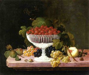 Strawberries And Porcelain — Severin Roesen