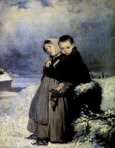 Orphans In The Cemetery — Vasily Grigoryevich Perov