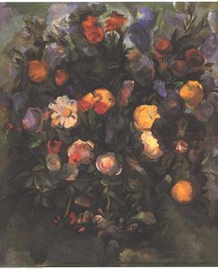 Vase Of Flowers — Paul Cézanne, Post-impressionism