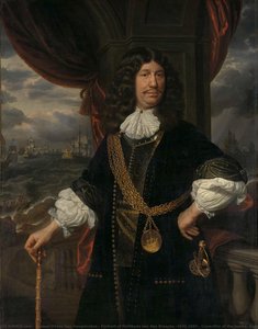 Portrait of Mattheus van den Broucke (1620-1685). Councillor of the Indies, Samuel van Hoogstraten, 1670 - 1678