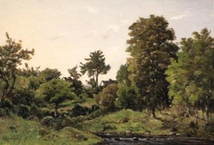 Landscape Near St. Private — Henri-joseph Harpignies