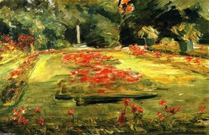 The Terrace In The Wannsee Garden Toward The North — Max Liebermann