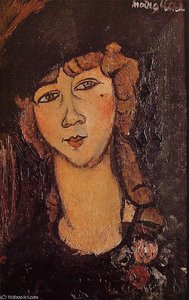 Head Of A Woman In A Hat (lolotte) — Amedeo Clemente Modigliani