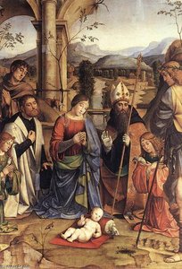 Adoration of the Child (detail)
