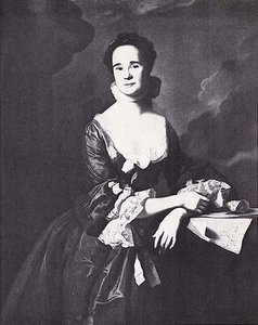Mrs. Daniel Hubbard (mary Greene), (painting) — John Singleton Copley