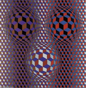 Konjunction — Victor Vasarely