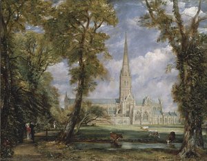 Salisbury Cathedral From The Bishop's Garden — John Constable