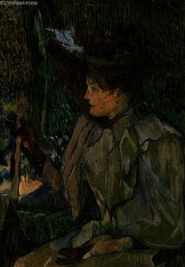 Woman Sitting With Gloves — Henri De Toulouse-lautrec