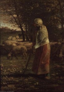 The Little Shepherdess — Jean-françois Millet, Realist Movement