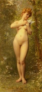 Venus A La Colombe — Léon Jean Bazille Perrault, Academicism