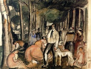 The Man Of The Greyhound — Paul Delvaux