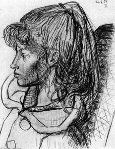 Portrait Of Sylvette David — Pablo Picasso