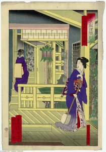 Restaurant At Sanjûgenbori — Tsukioka Yoshitoshi