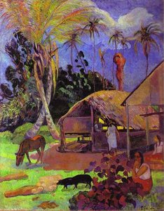 Black Pigs — Eugène Henri Paul Gauguin