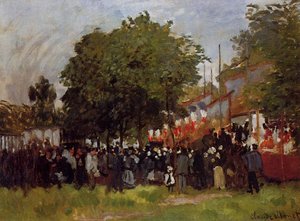 Fete At Argenteuil — Claude Monet
