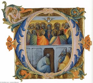 Antiphonary (cod. Cor. 1, Folio 111v) — Lorenzo Monaco, International Gothic