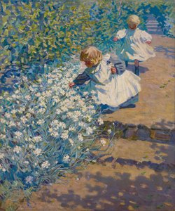 Picking Flowers — Helen Galloway Mcnicoll, Impressionism