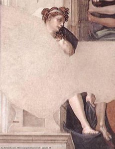 Ignudo 18 — Michelangelo Buonarroti, High Renaissance