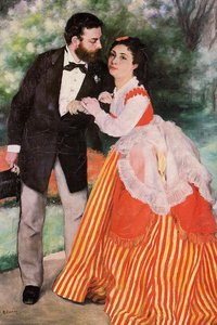 Alfred Sisley With His Wife — Pierre-auguste Renoir, Impressionism
