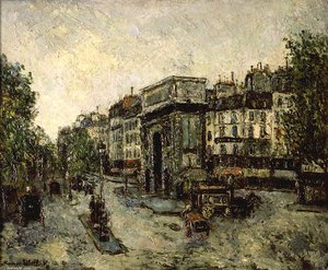 Gate Saint-martin In Paris — Maurice Utrillo