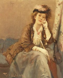 Jeune Femme A L'ombrelle — Fernand Toussaint