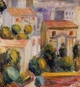 House At Cagnes — Pierre-auguste Renoir