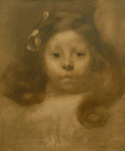 Portrait D'elisabeth — Eugène Anatole Carrière, Post-impressionism