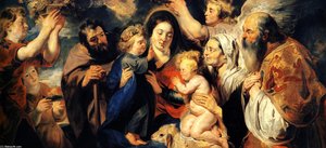 The Holy Family And Child St. John The Baptist — Jacob Jordaens