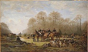 Un Rendez Vous De La Vénerie De L'empereur — Parquet Charles Gustave, Contemporary Realism