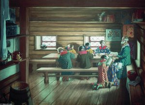 School In Moscow Russia — Boris Mikhailovich Kustodiev