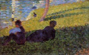 Study For "un Dimanche Après Midi À L'île De La Grande Jatte" — Georges Seurat